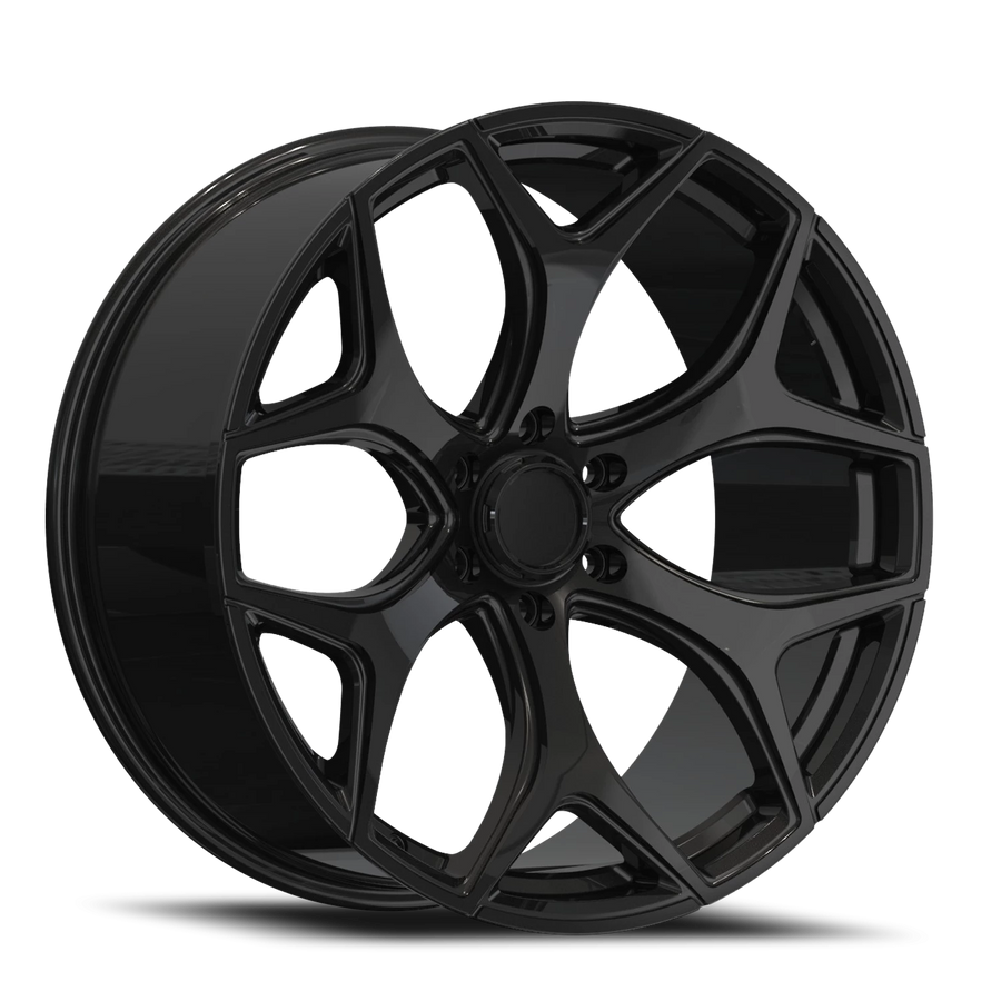 Replica F01 22X10 6X135 +25 87.1 Gloss Black