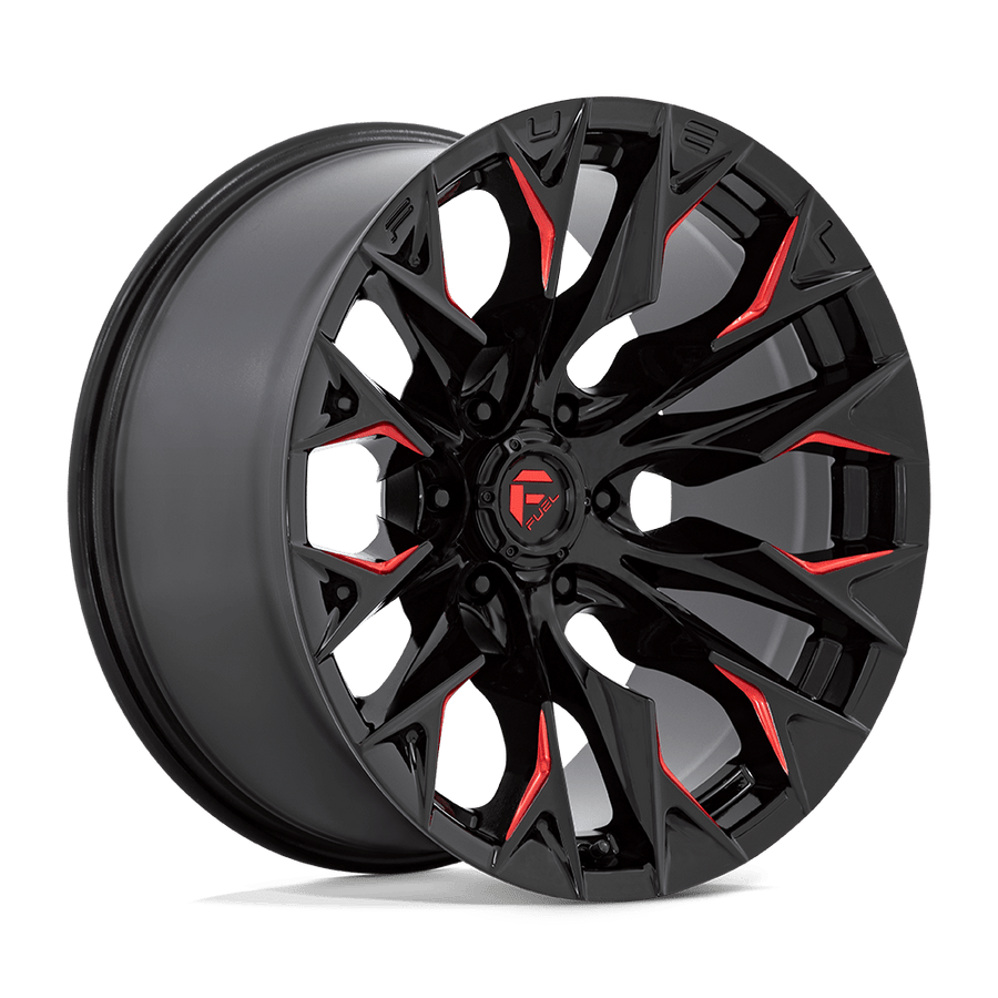 FUEL D823 24X12 5X5.0 G-BLK MILL C-RED -44MM