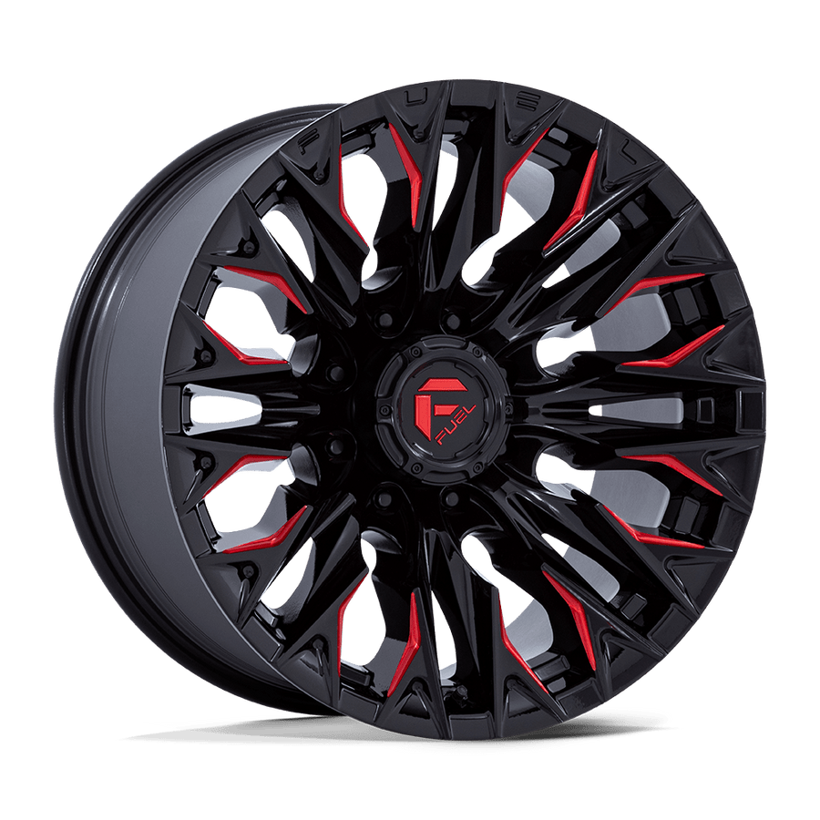 FUEL D823 20X9 8X180 G-BLK MILL C-RED 1MM