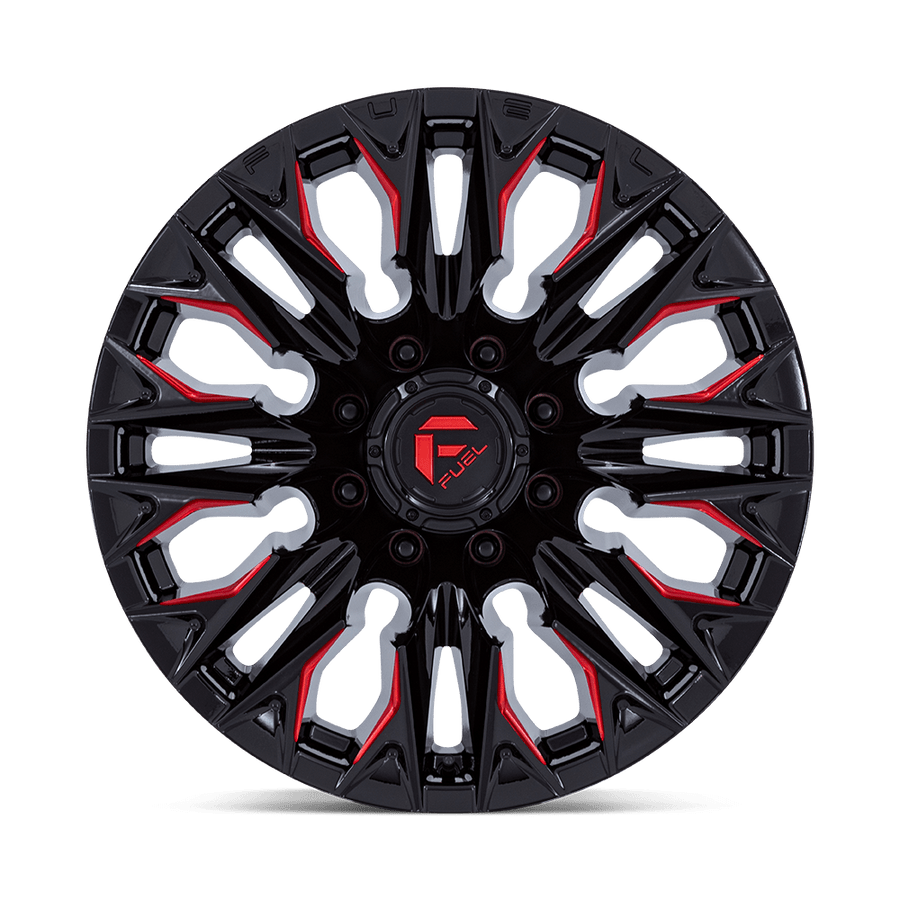 FUEL D823 20X9 8X6.5 G-BLK MILL C-RED 20MM