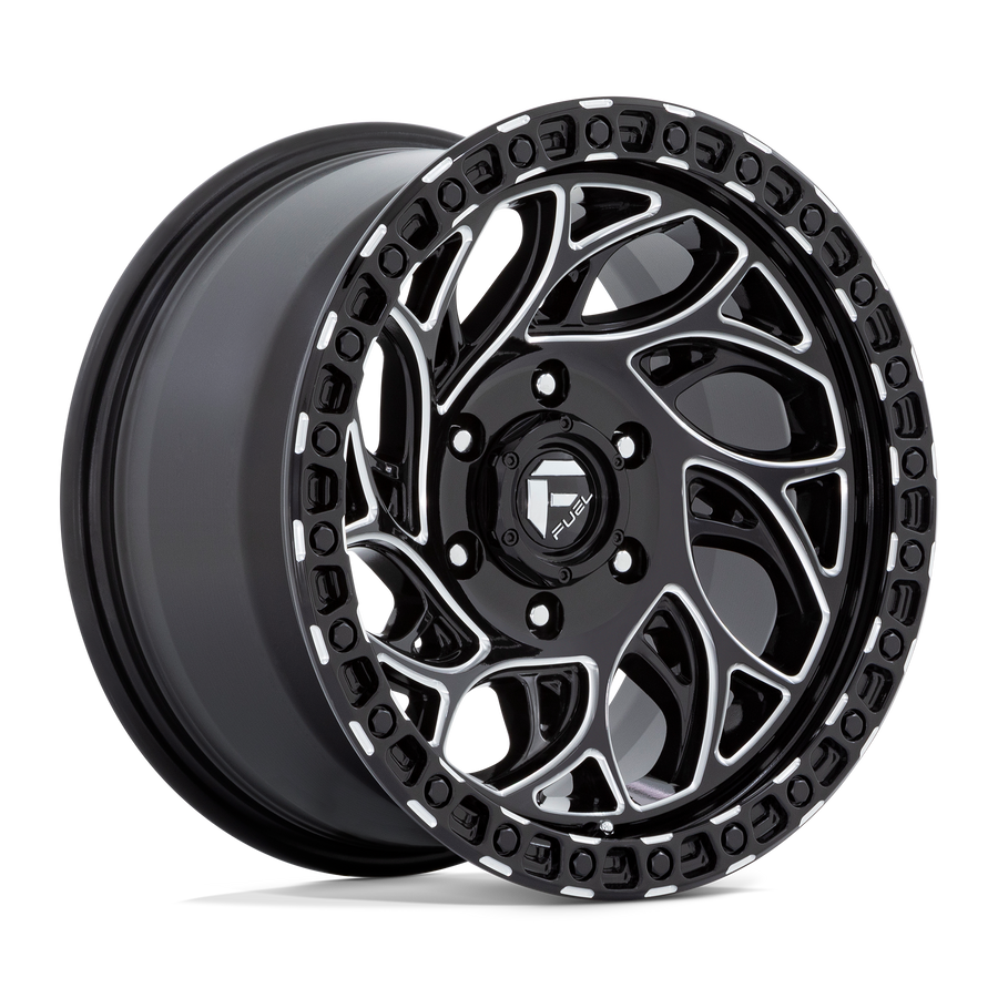 FUEL D840 15X8 5X5.5 G-BLK-MILL -19MM