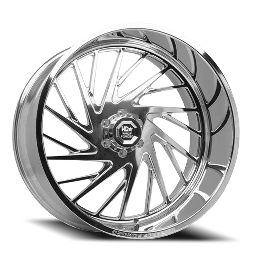 FORGED HDPRO-04 RAPTOR 22X10 8X165 -24 122.1 High Polished (Left)
