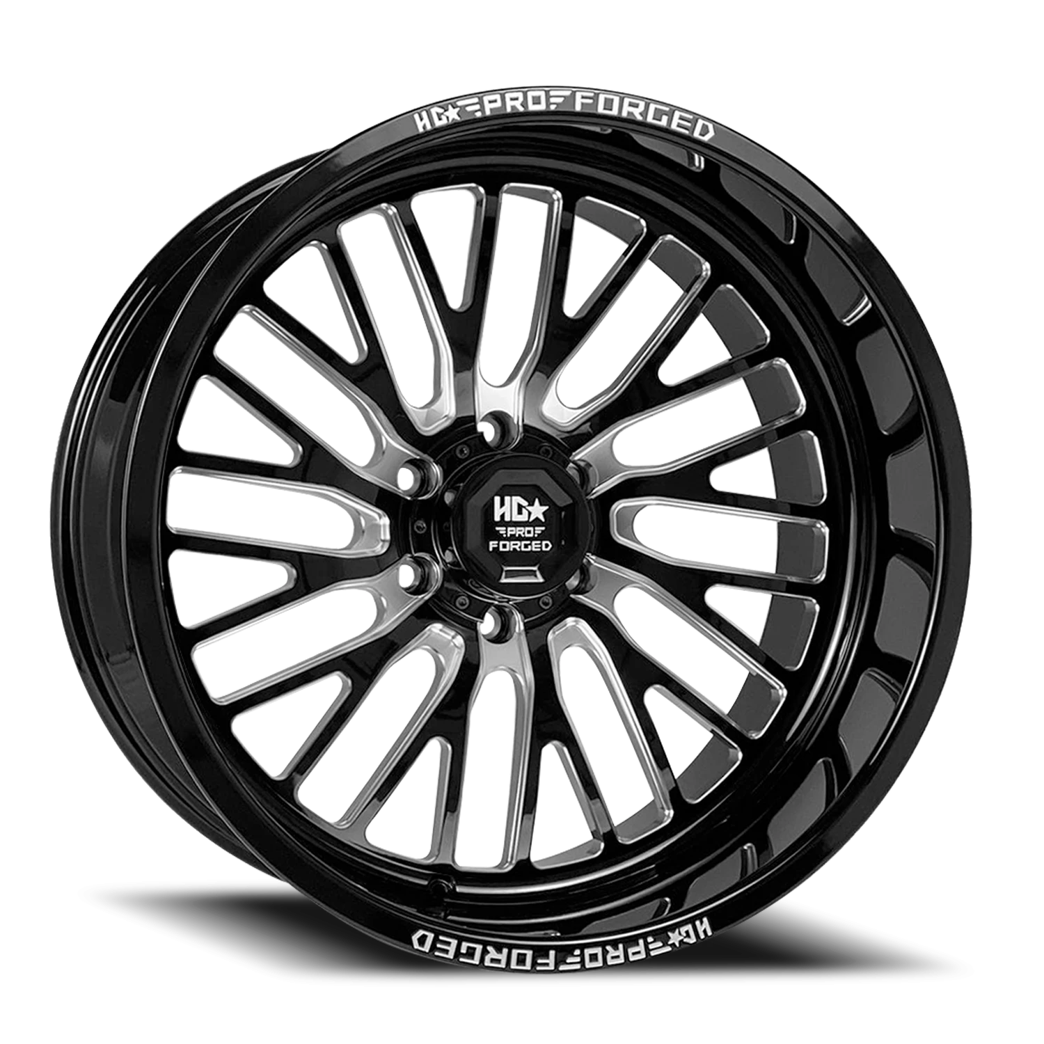 FORGED HDPRO-07 SENTRY 22X12 6X139.7 -44 106.1 Gloss Black Milled (Left)