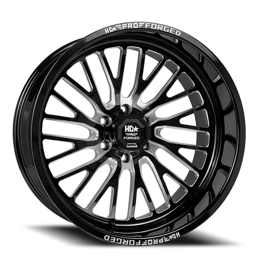 FORGED HDPRO-07 SENTRY 22X12 6X139.7 -44 106.1 Gloss Black Milled (Right)