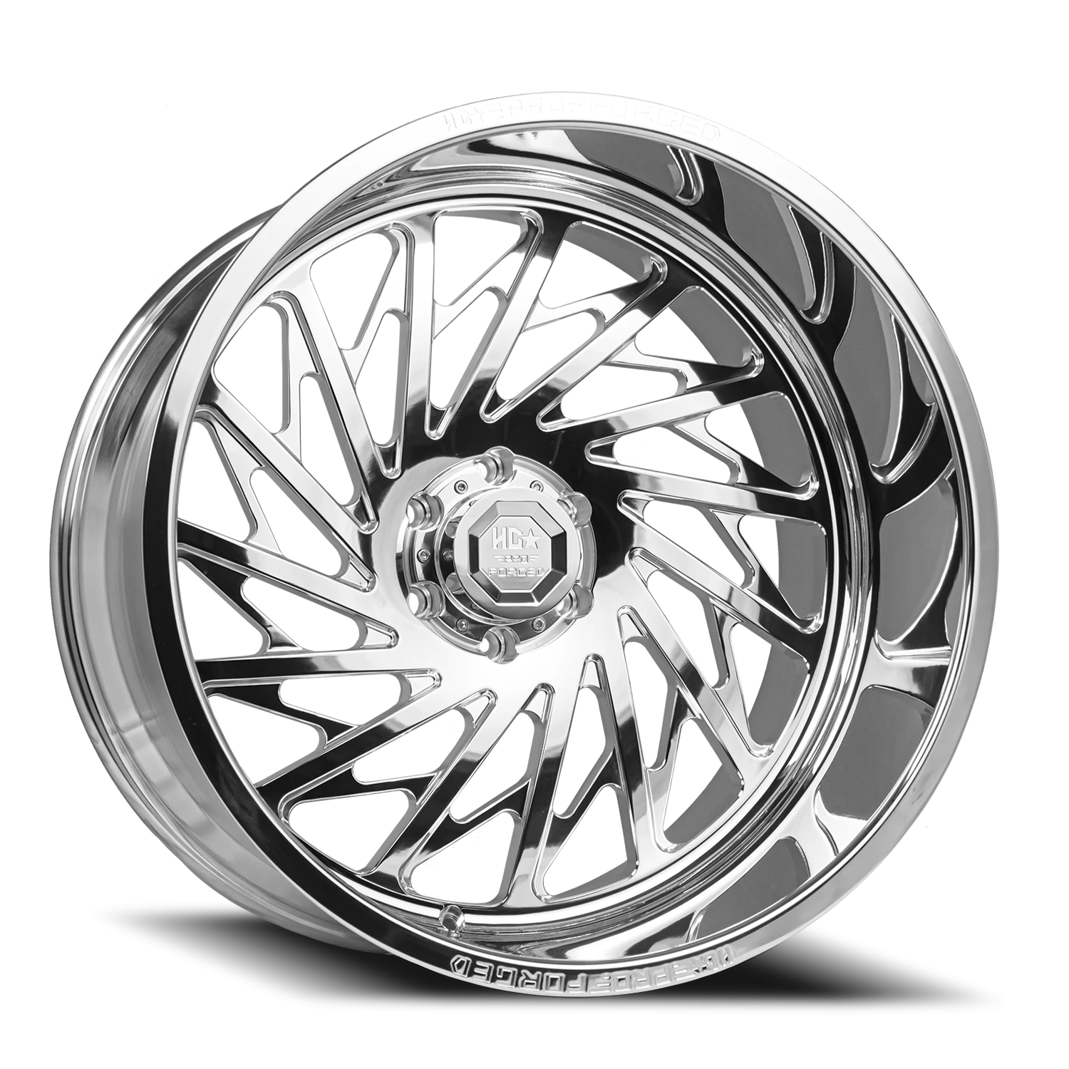 FORGED HDPRO-08 HAWKER 24X14 6X135 -76 87.1 High Polished (Right)