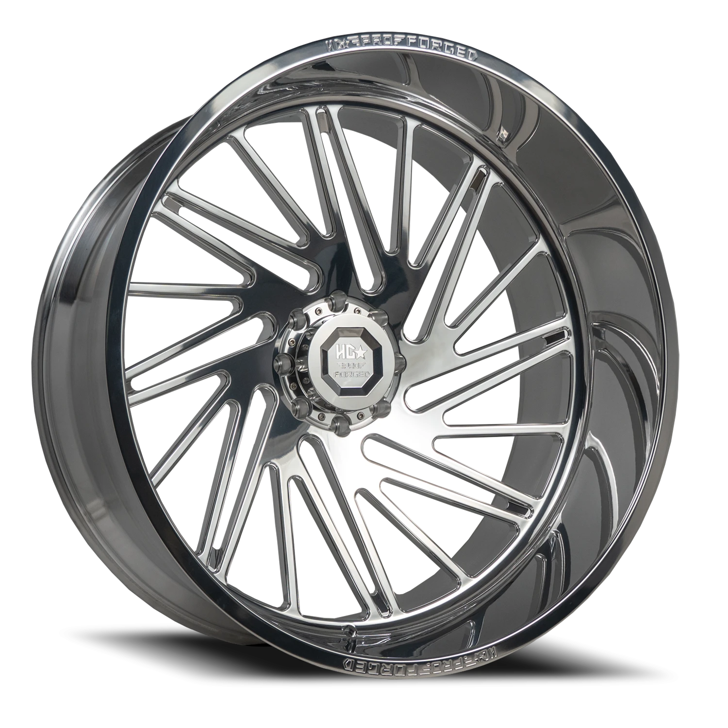 FORGED HDPRO-09 COMMANDO 24X14 6X139.7 -76 106.1 High Polished (Left)