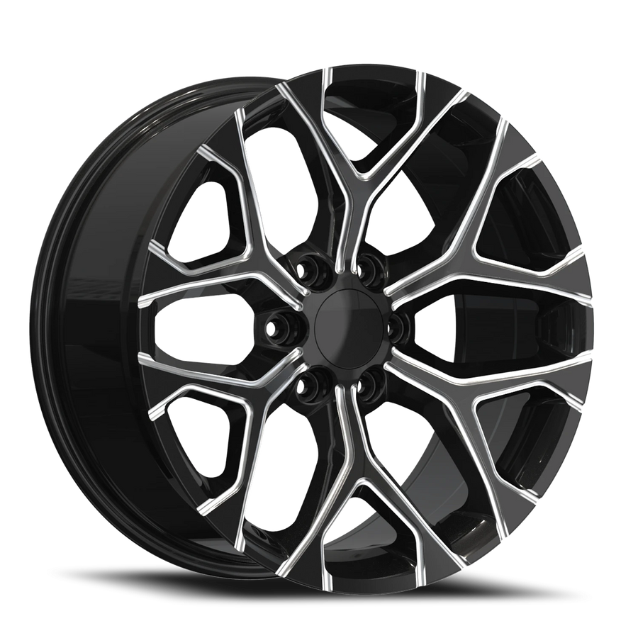 Replica G09 24X10 6X139.7 +24 78.1 Gloss Black Milled