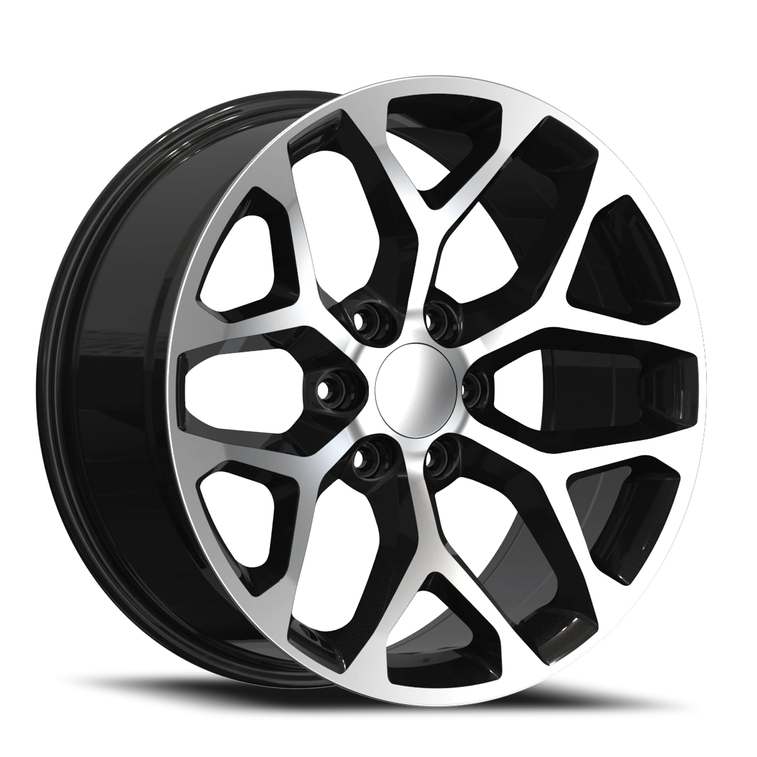 REP G09 22X9 6X139.7 +24 78.1 Gloss Black Machined Face