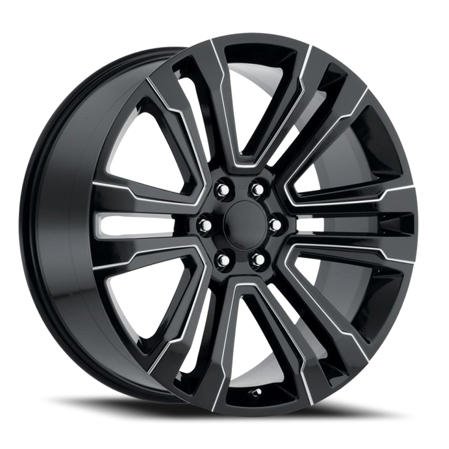 Replica G10 24X10 6X139.7 +31 78.1 Gloss Black Milled