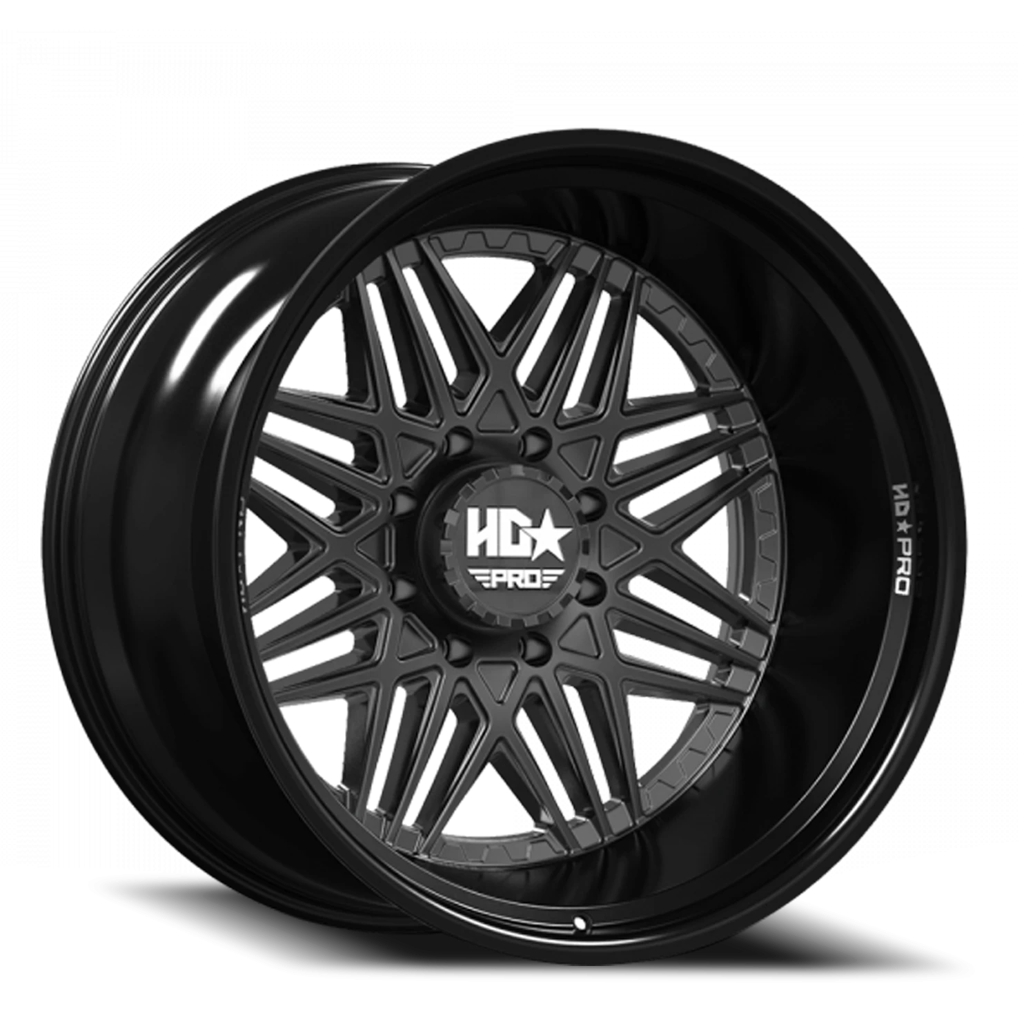 LHDPRO4  20X11 8X170 -33 125 Gloss Black Lip Matte Black Face