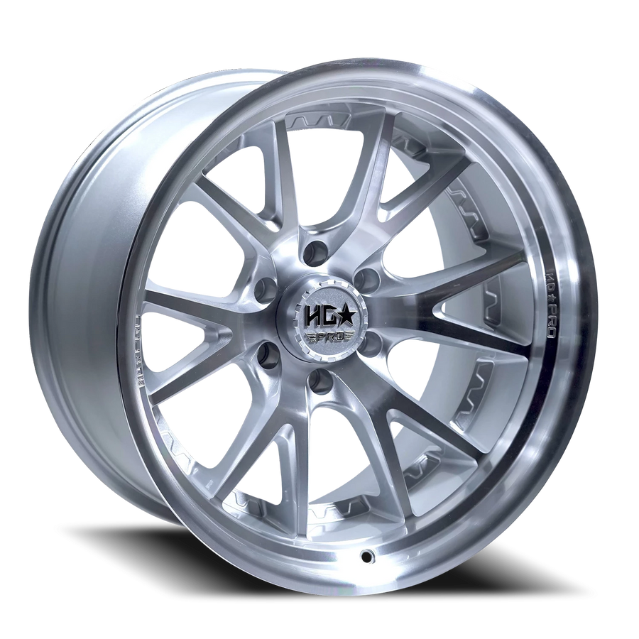 LHDPRO1  20X11 6X139.7 -33 106.1 Gloss Silver Machined Face w/ Machined Lip