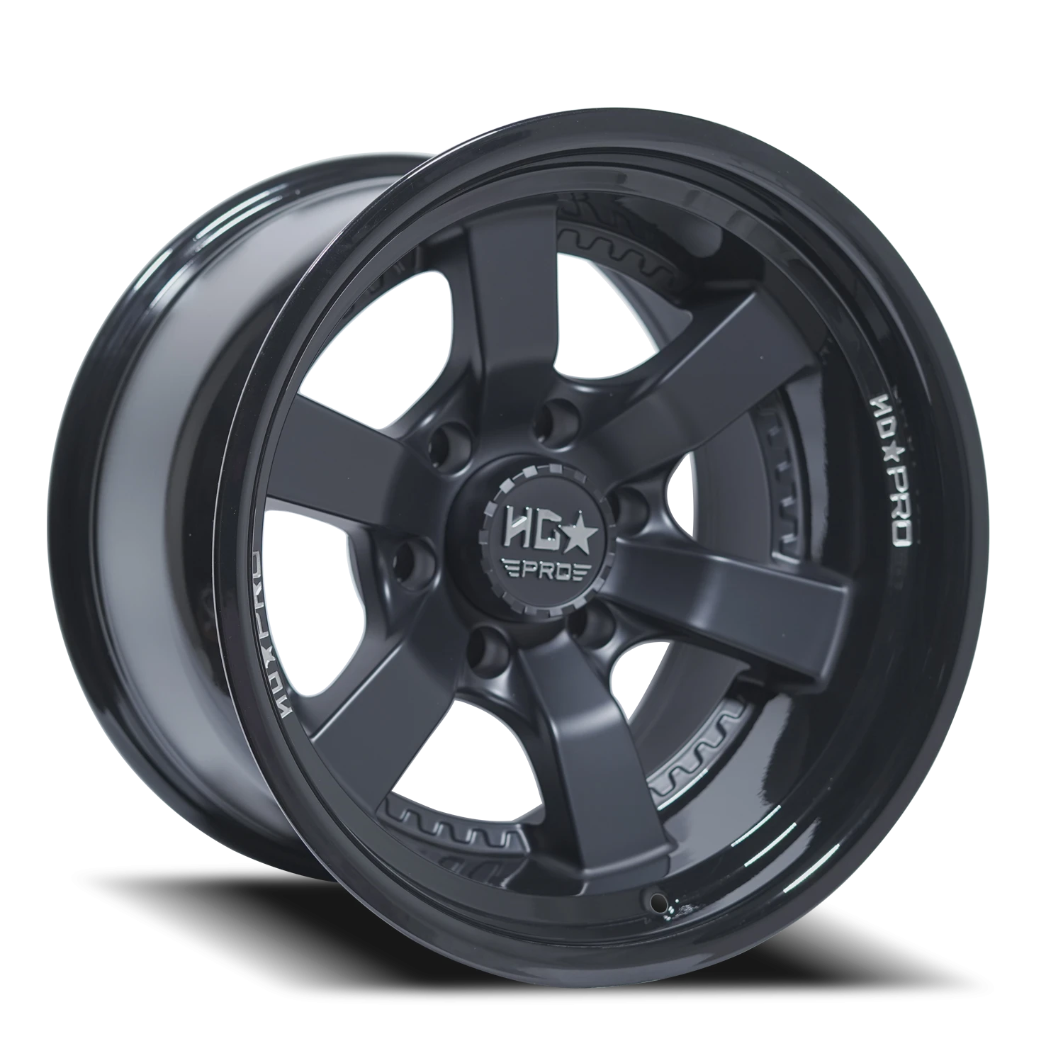 LHDPRO7 17X11 6X139.7 -33 106.1 Gloss Black Lip Matte Black Face