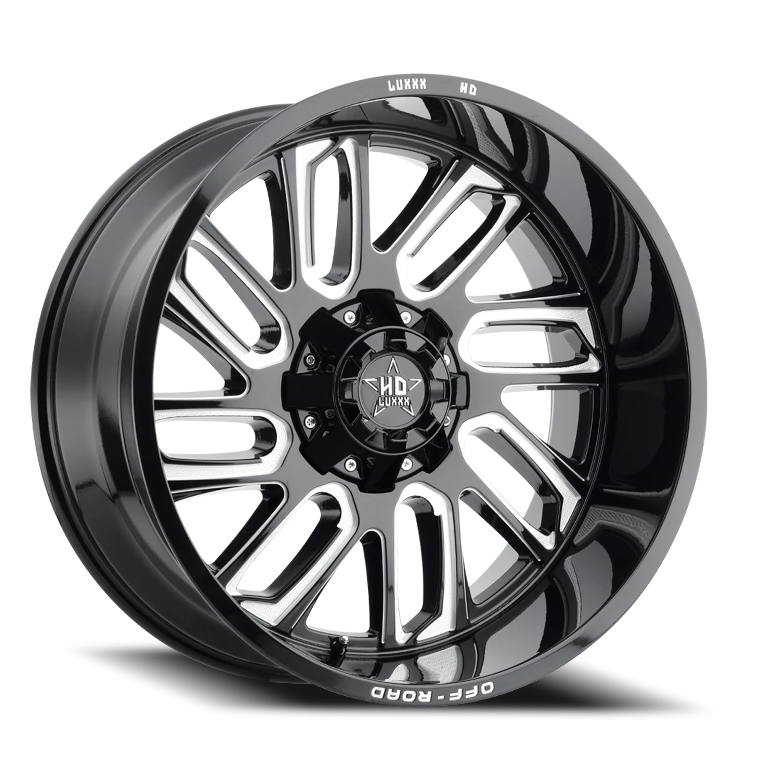 LHD18 24X12 8X170 -49 125 Gloss Black Milled