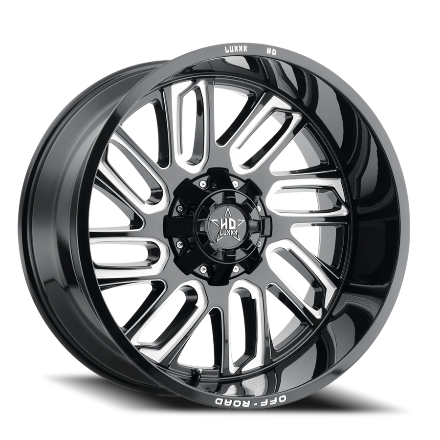 LHD18 24X12 8X170 -49 125 Gloss Black Milled