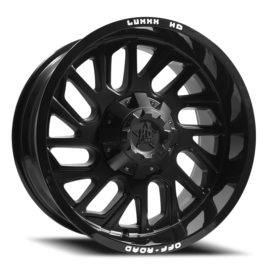 LHD18 20X10 8165/170 -18 125 Gloss Black Lip Satin Black Face
