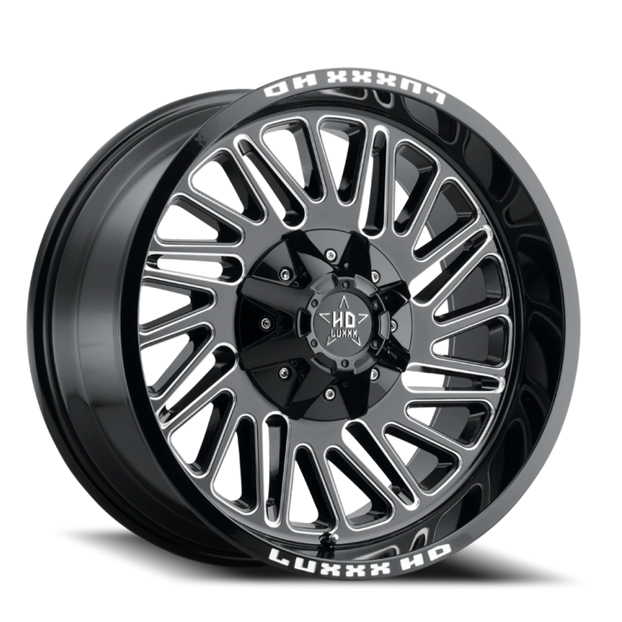LHD19 20X10 8165/170 -18 125 Gloss Black Milled
