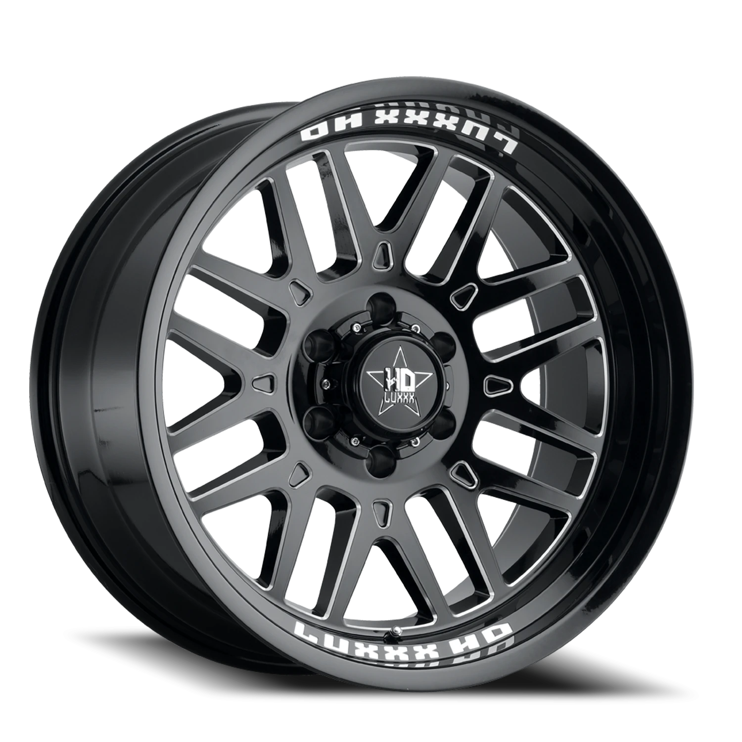LHD20 20X10 8X165 -18 122.1 Gloss Black Milled