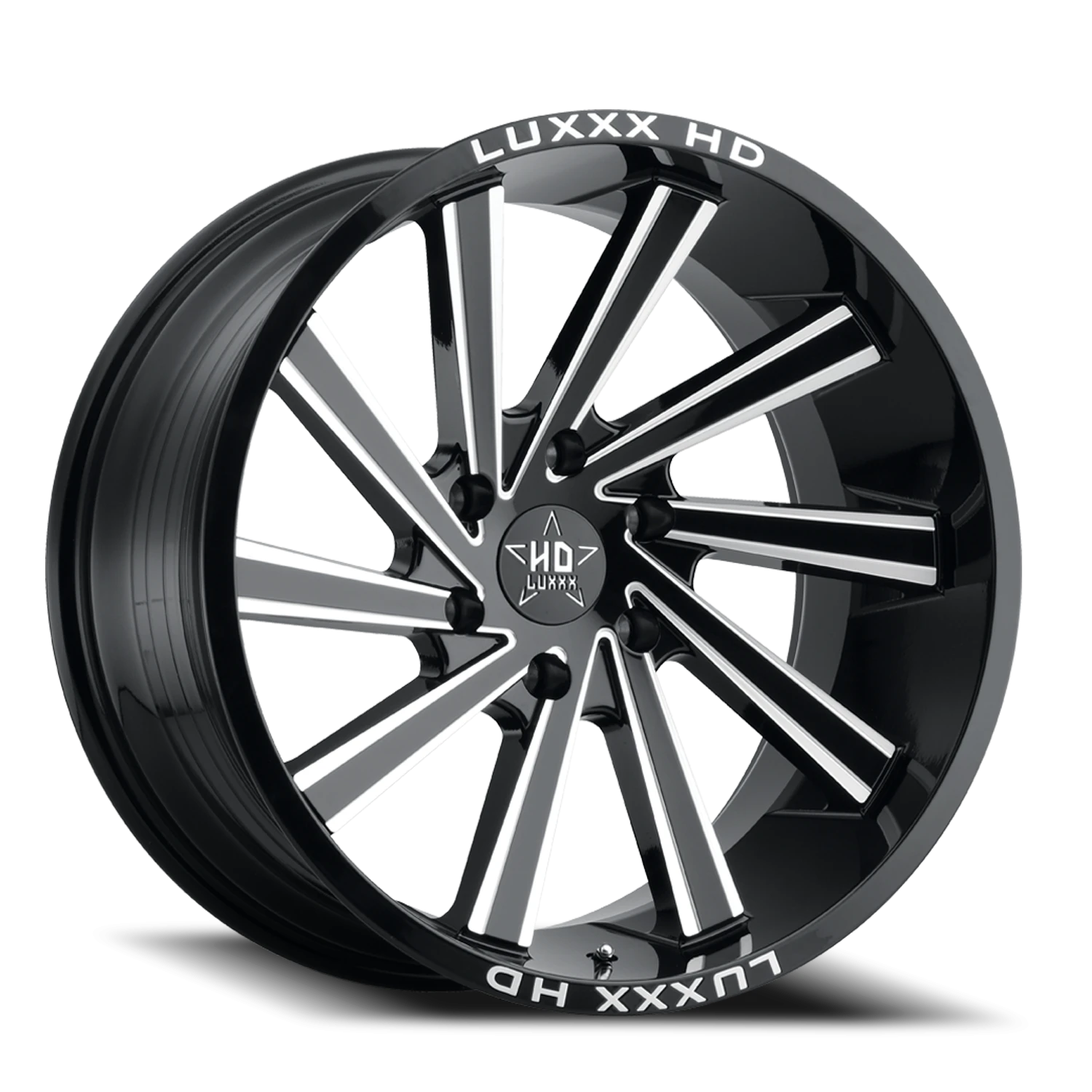 LHD22 20X10 6X135 -18 87.1 Gloss Black Milled