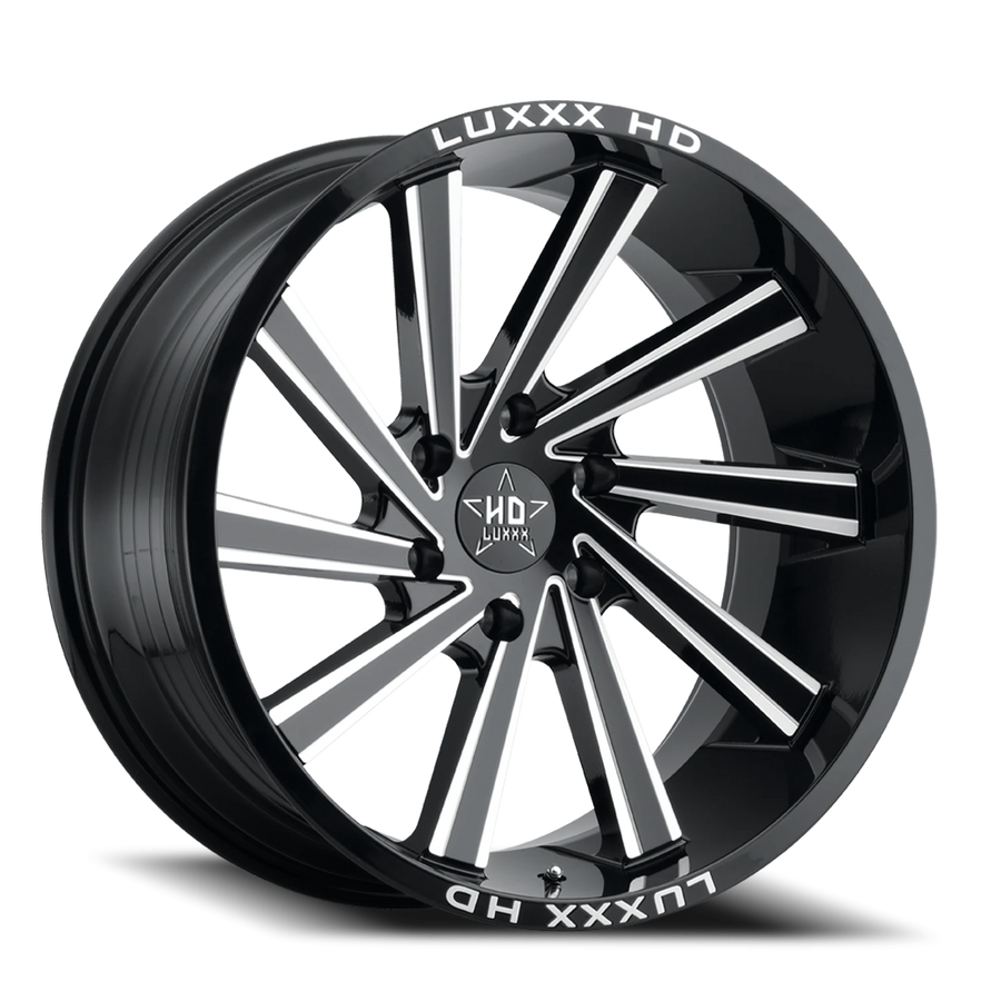 LHD22 20X10 6X135 -18 87.1 Gloss Black Milled