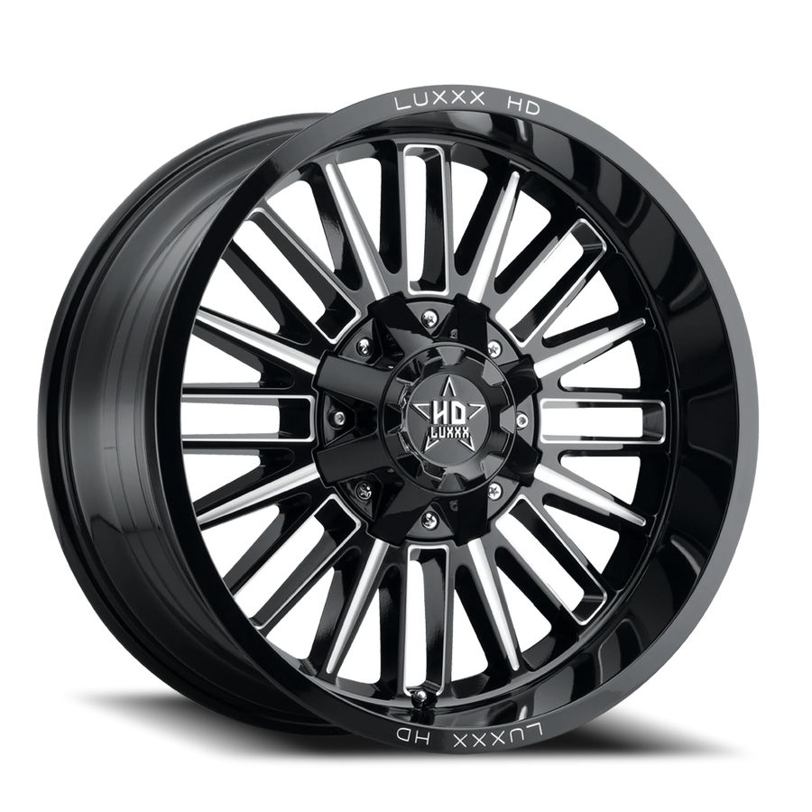 LHD23 20X10 8165/170 -18 125 Gloss Black Milled