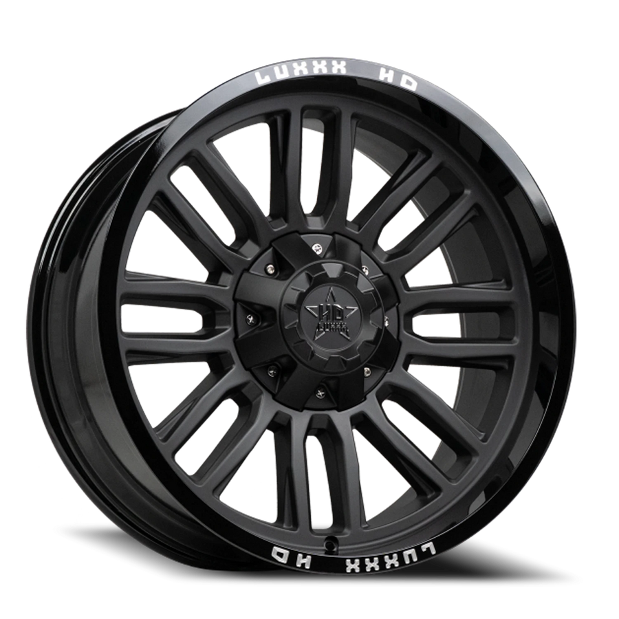 LHD26 20X10 6135/139.7 -18 106.1 Gloss Black Lip Matte Black Face