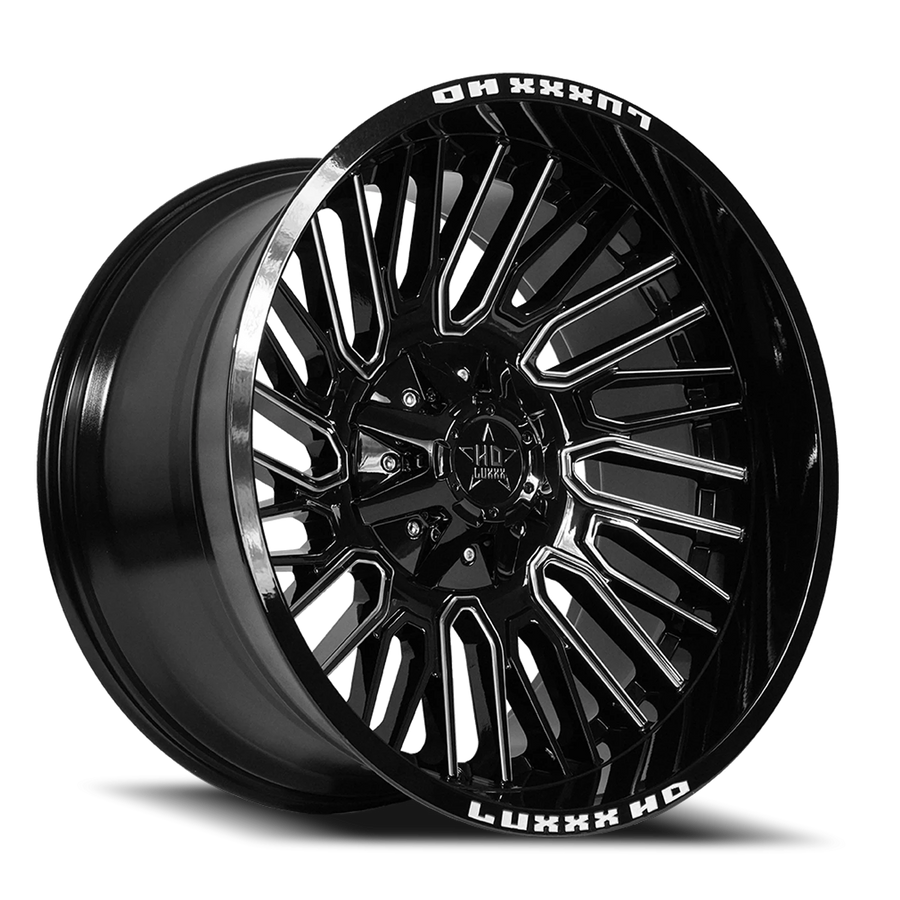 LHD28 22X12 6135/139.7 -44 106.1 Gloss Black Milled