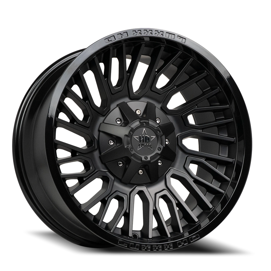 LHD28 20X10 8165/180 -18 125 Gloss Black Lip Satin Black Face