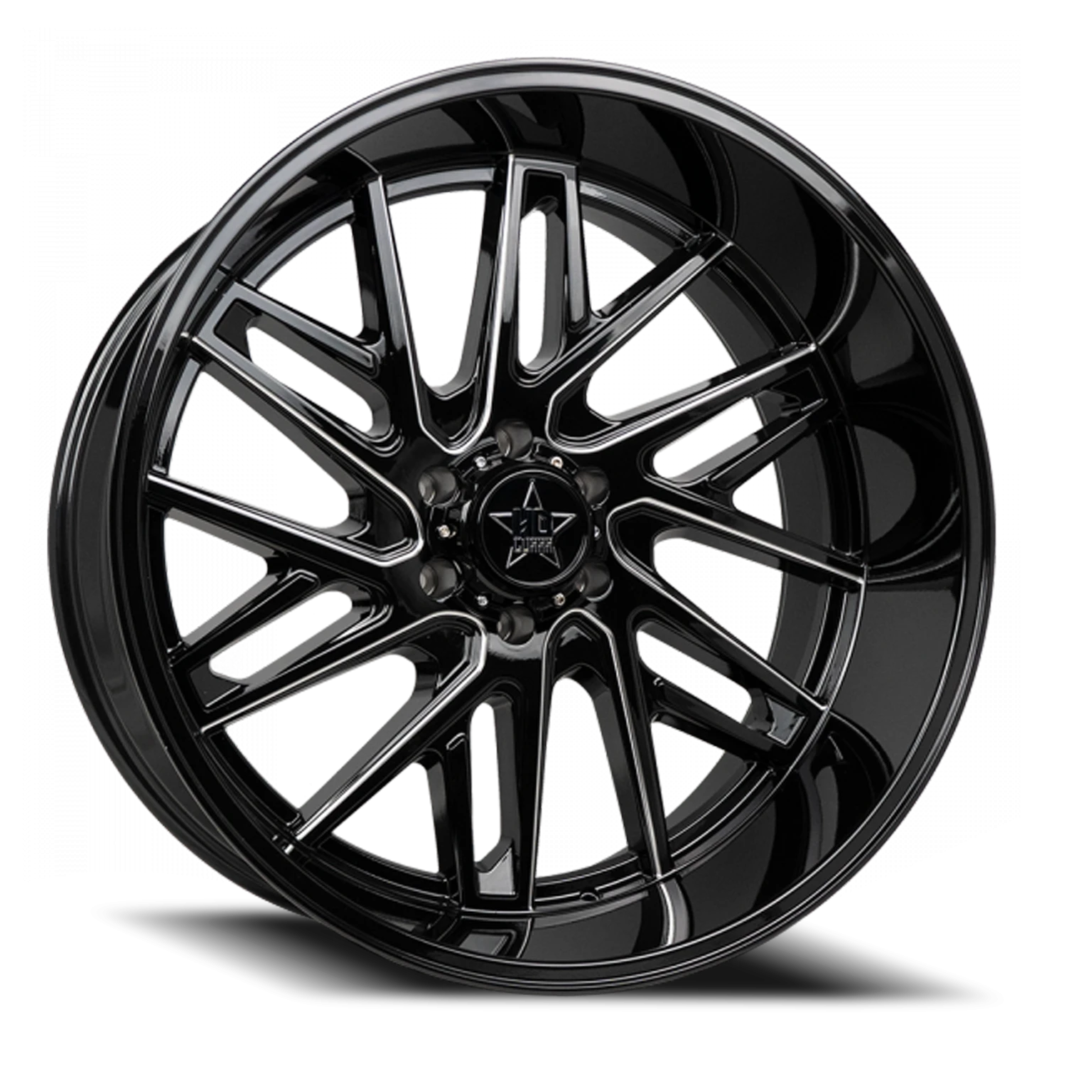 LHD29 20X10 6X139.7 -18 106.1 Gloss Black Milled