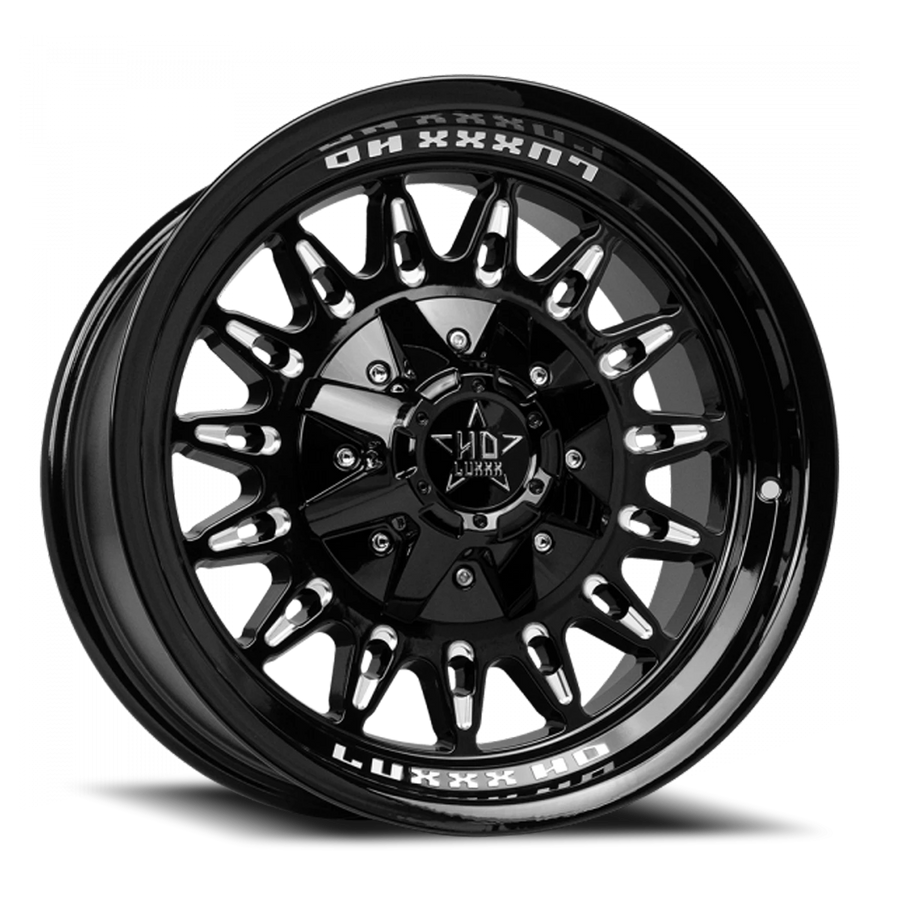 LHD30 17X9 5150/139 +6 110 Gloss Black Milled