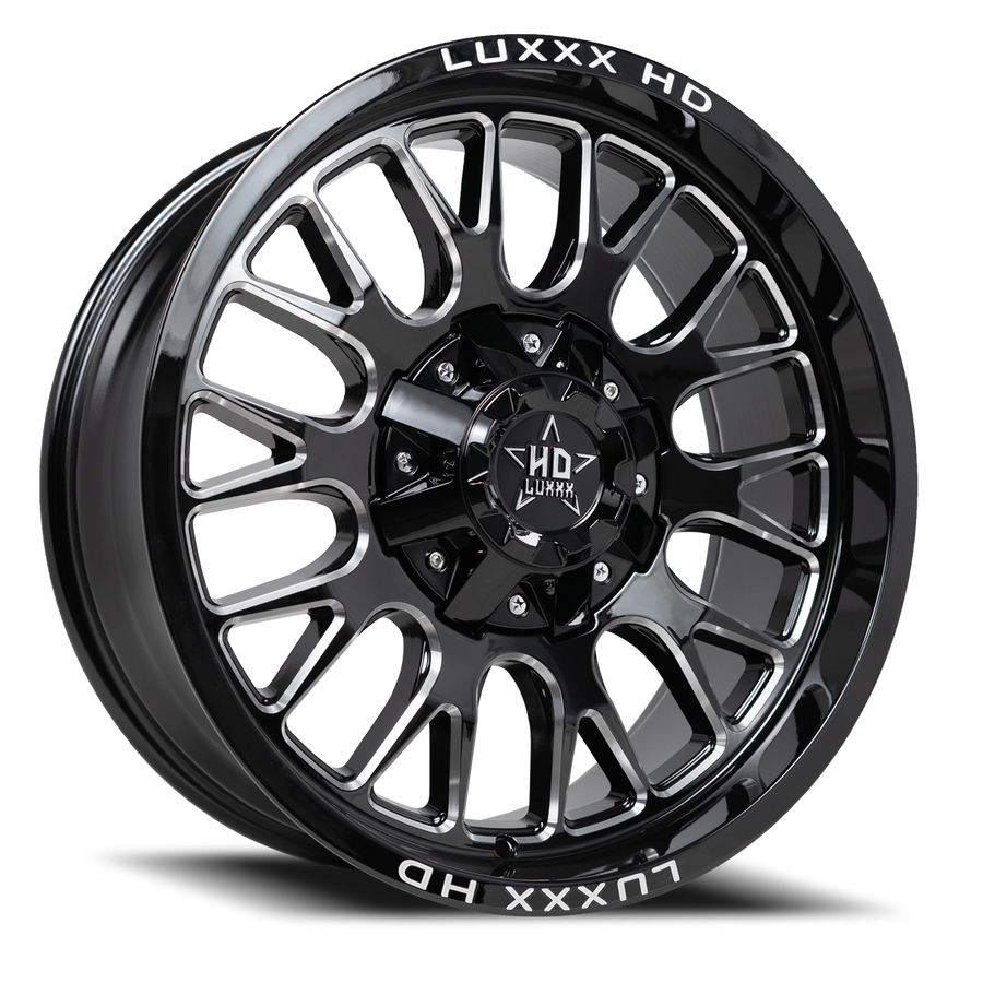 LHD34 20X9 8165/170 -12 125 Gloss Black Milled