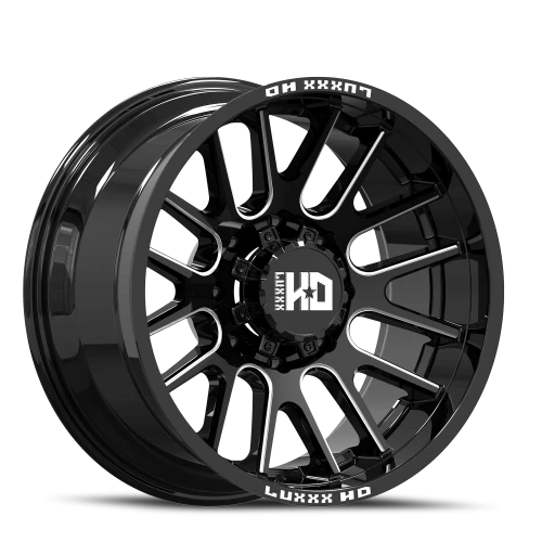 LHD39 22X12 8180 -44 124.2 Gloss Black Milled