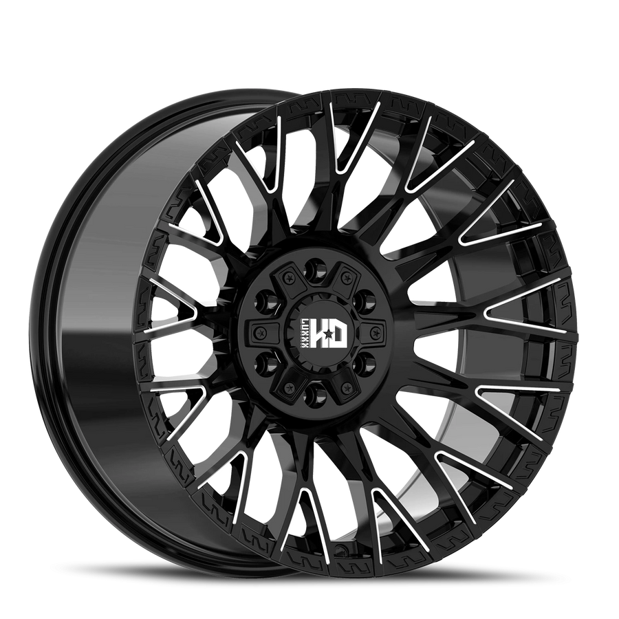LHD43 22X10 6135/139.7 0 106.1 Gloss Black Milled