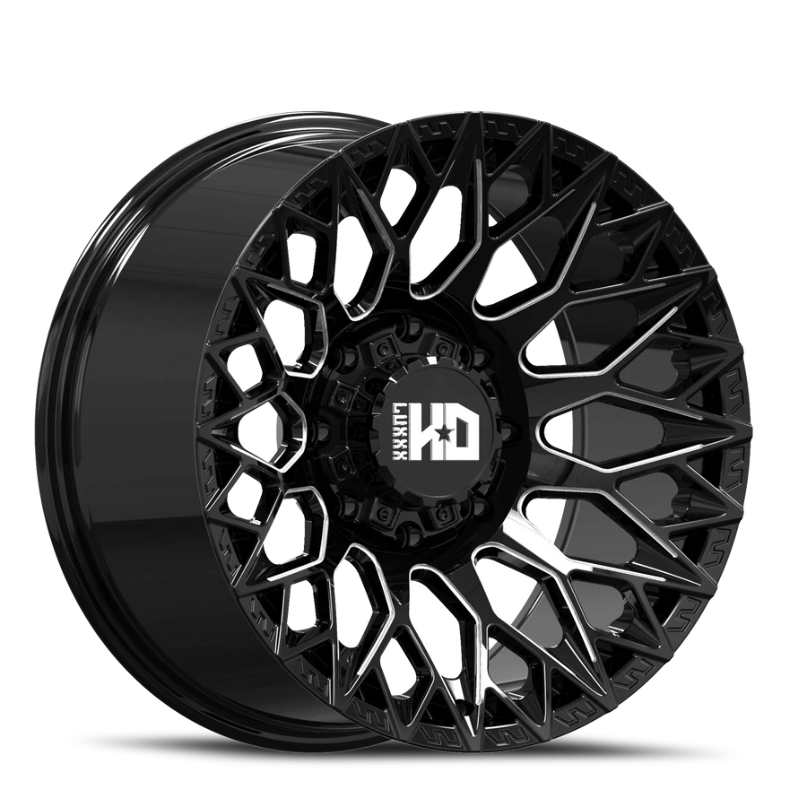 LHD45 20X10 8165 -19 125.1 Gloss Black Milled