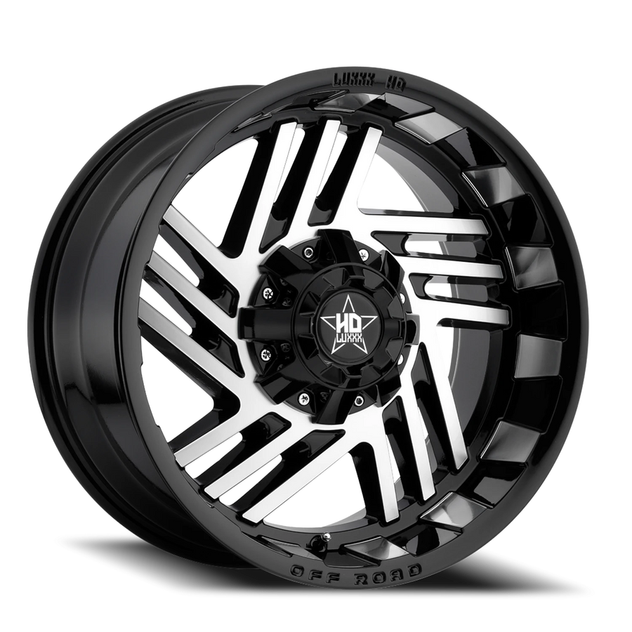LHD4 20X10 5127/139.7 -18 78.1 Gloss Black Machined Face