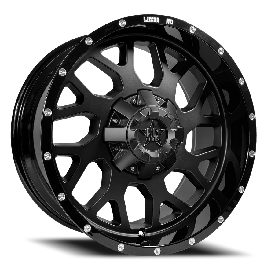 LHD8 20X10 5127/139.7 -12 78.1 Gloss Black Lip Satin Black Face