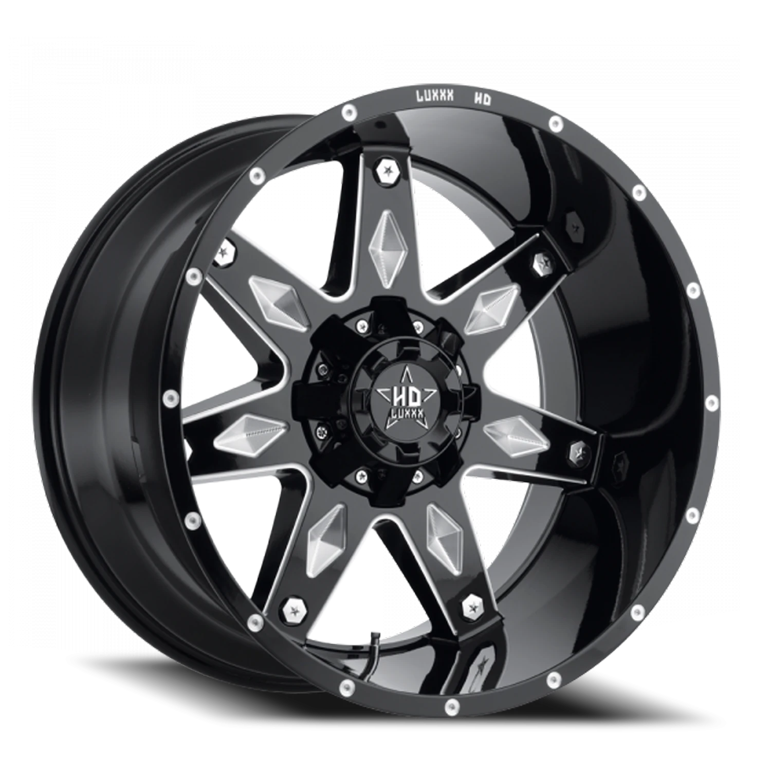 LHD9 18X9 6135/139.7 -12 106.1 Gloss Black Milled