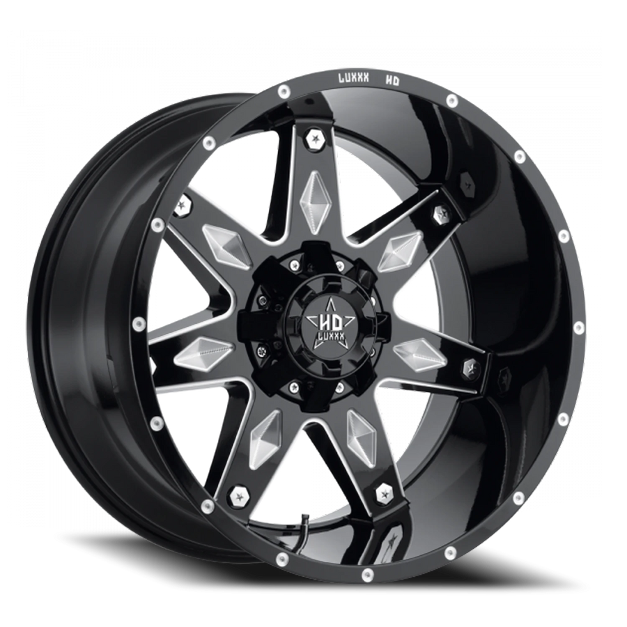 LHD9 18X9 5114.3/127 +6 71.5 Gloss Black Milled
