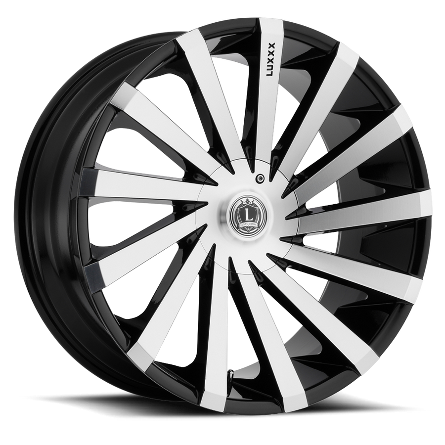 LUX13V 18X8.5 6114.3/120 +30 73.1 Gloss Black Machine Face