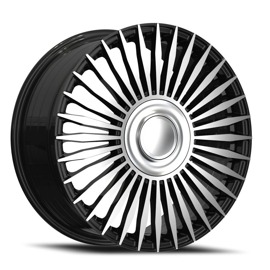 Replica MB01 22X9.5 5X112 +35 66.6 Gloss Black Machined