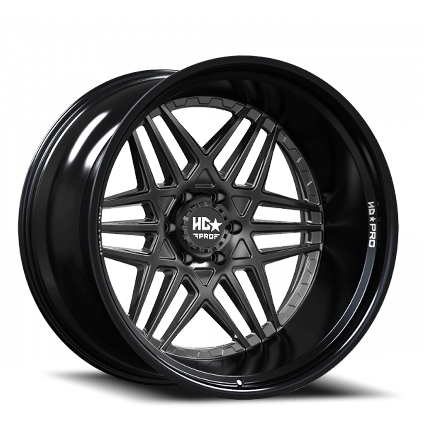 LHDPRO3  20X11 6X139.7 -33 106.1 Gloss Black Lip Matte Black Face
