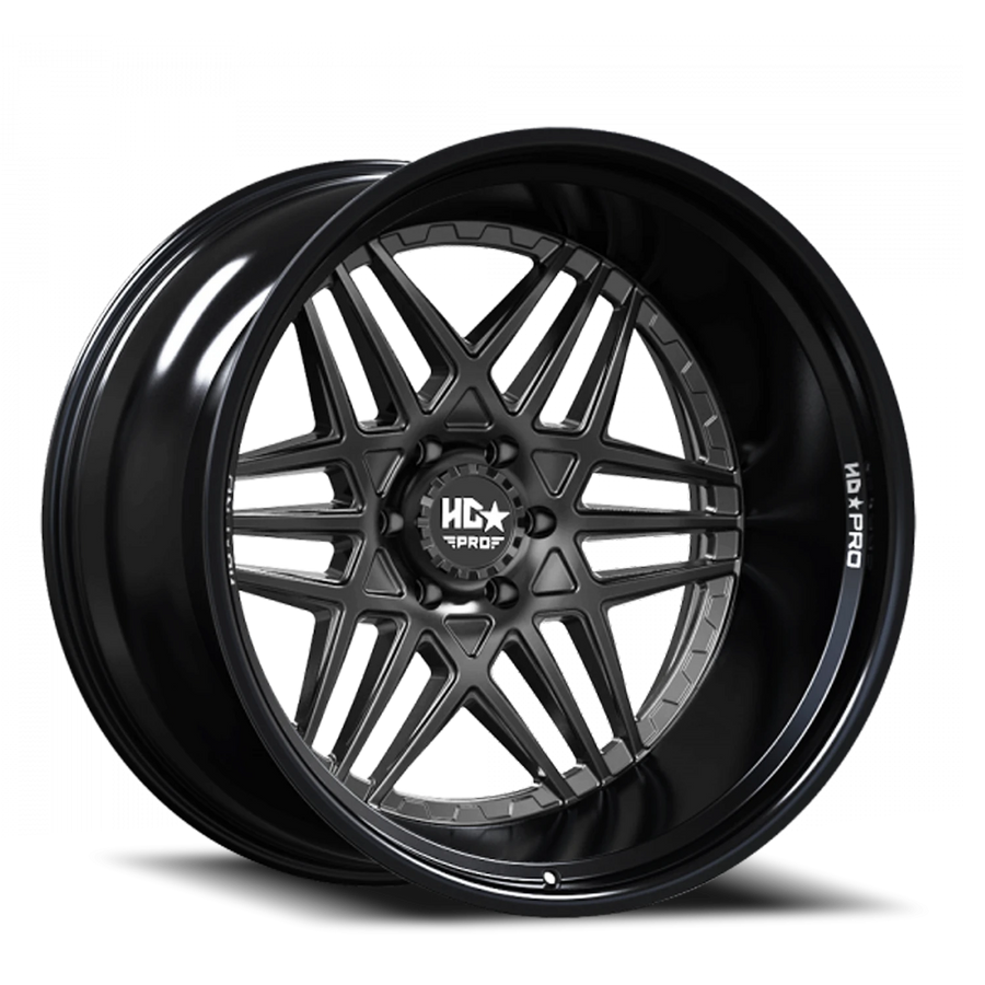 LHDPRO3  20X11 6X139.7 -33 106.1 Gloss Black Lip Matte Black Face