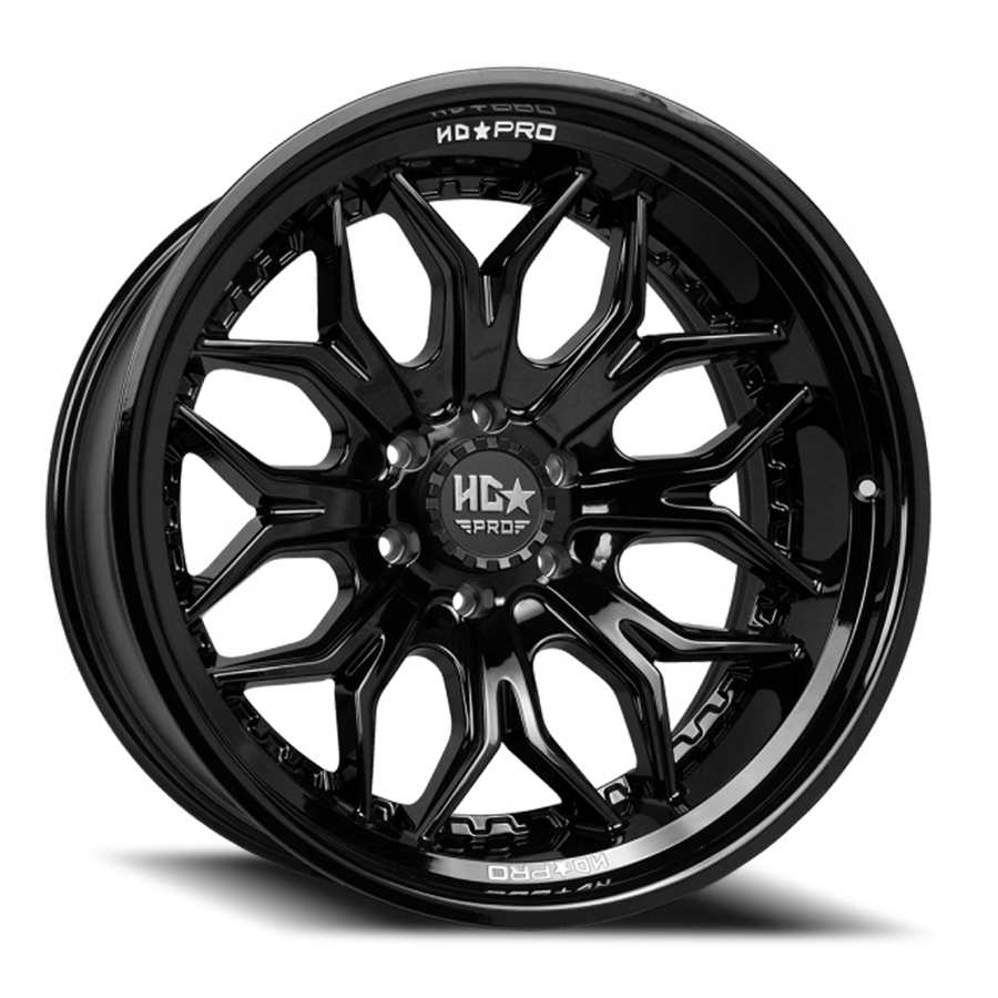 LHDPRO5  24X12 8X170 -45 125 Gloss Black