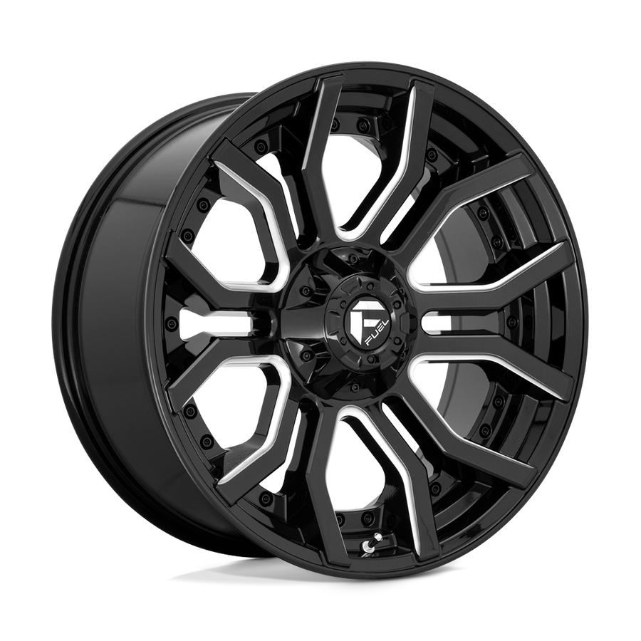 FUEL D711 24X12 6X135/5.5 GL-BLK-MIL -44MM