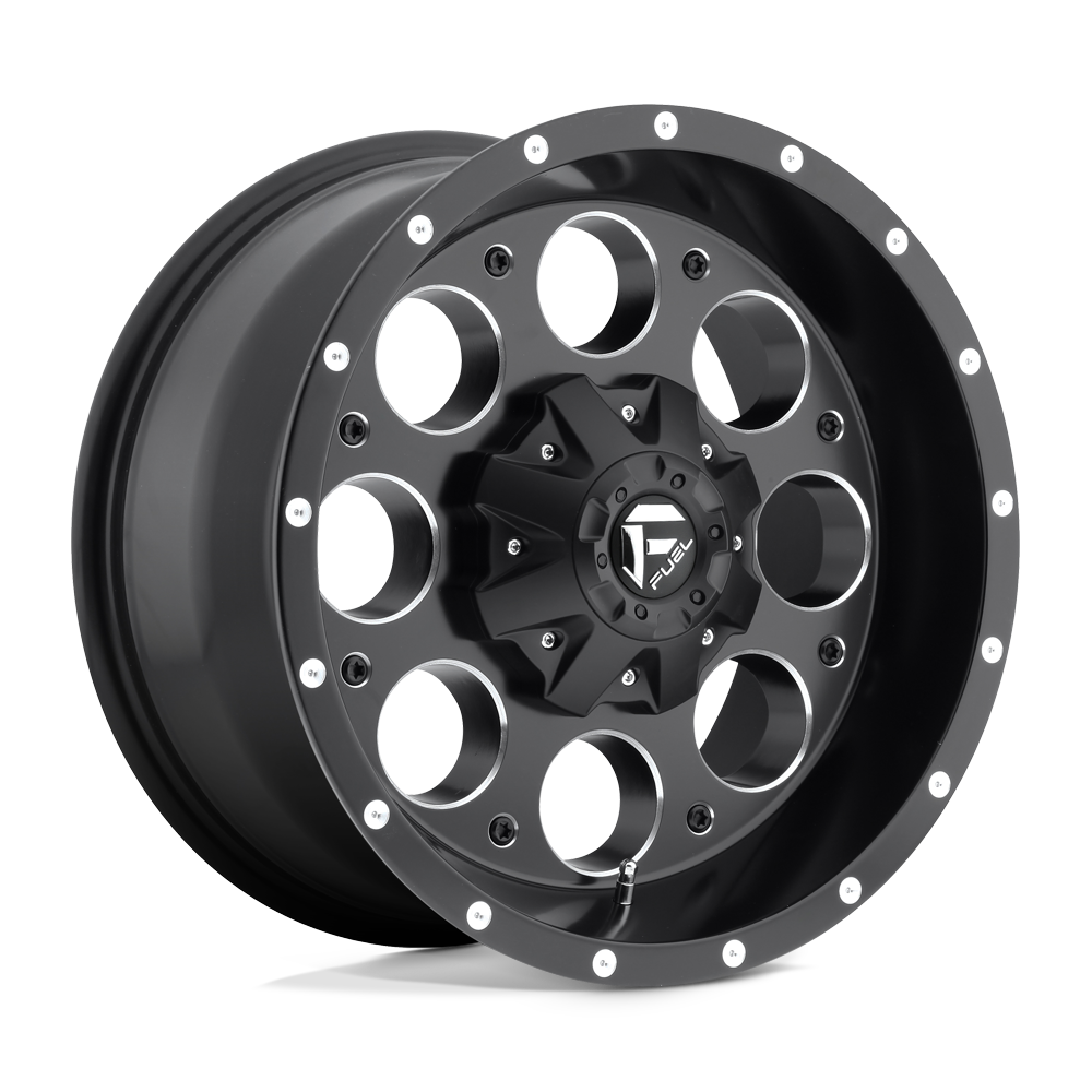 FUEL D525 15X10 5X4.5/4.75 MT-BLK-MIL -43MM
