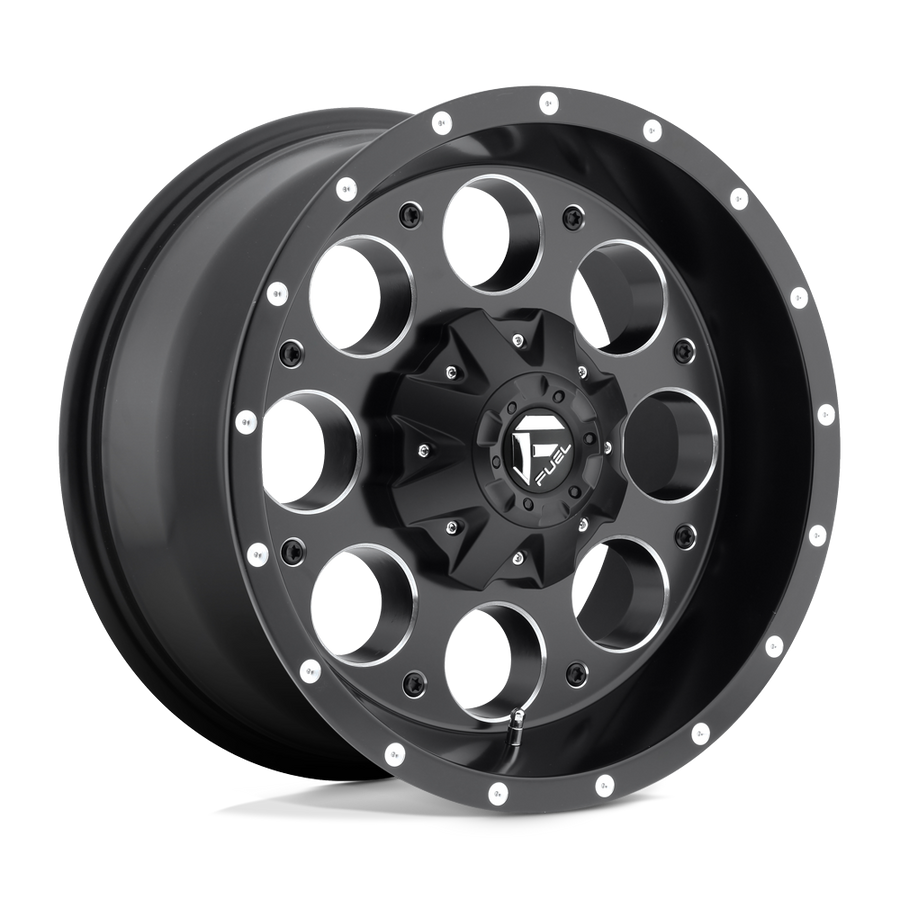 FUEL D525 15X10 5X5.5 MT-BLK-MIL -43MM