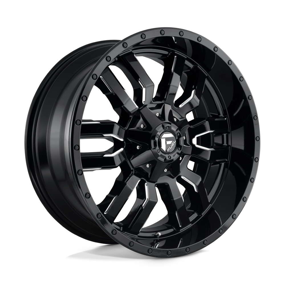FUEL D595 22X10 8X180 GL-BLK-MIL 10MM