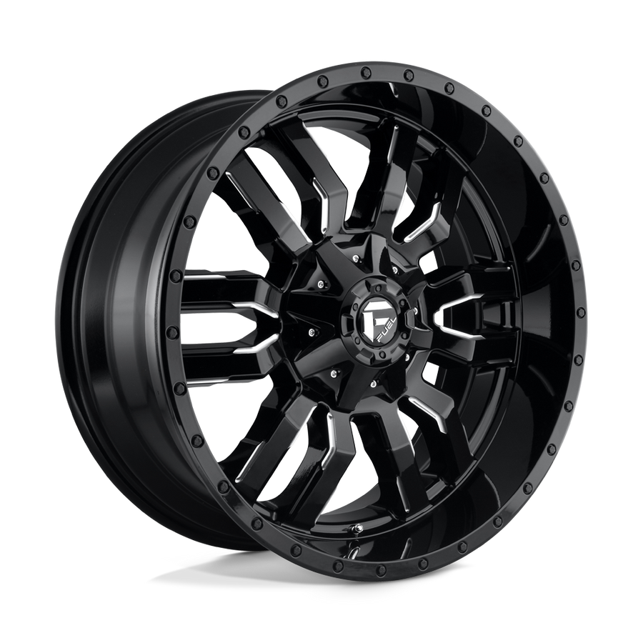 FUEL D595 22X10 8X180 GL-BLK-MIL 10MM