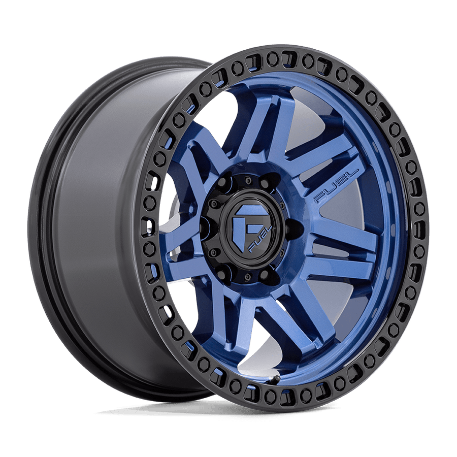 FUEL D813 17X9 5X5.0 DRK-BLUE BLK-RG 01MM