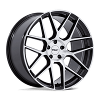 TW002 18X10.5 5X120 G-BLK-MCH 25MM