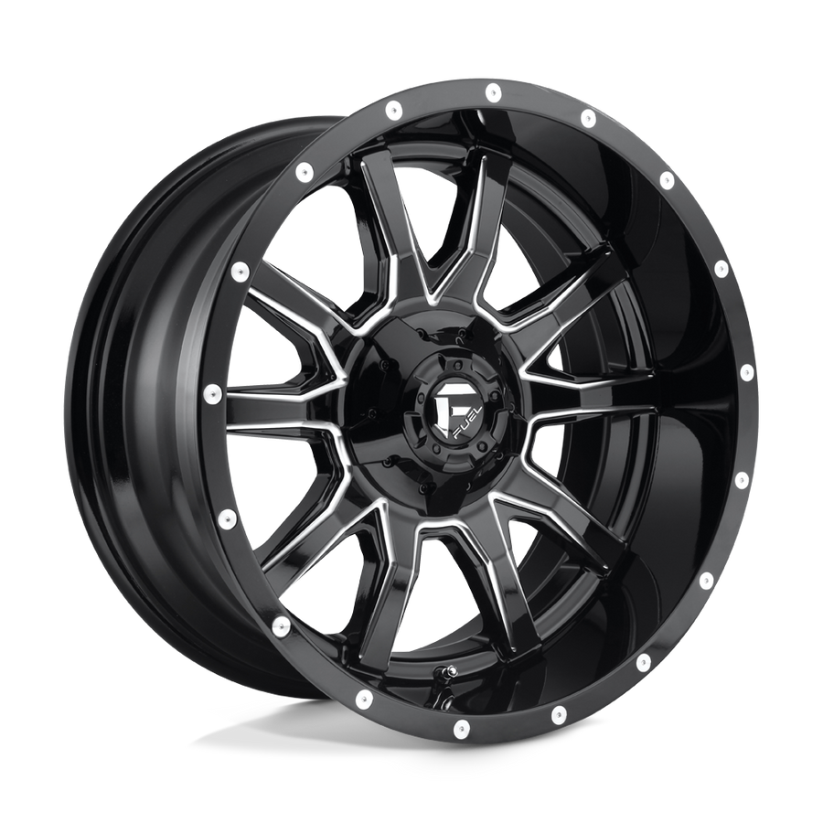 FUEL D627 20X10 6X135/5.5 GL-BLK-MIL -19MM